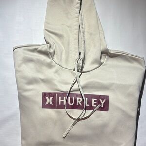 Hurley Off-White Hoodie with Logo